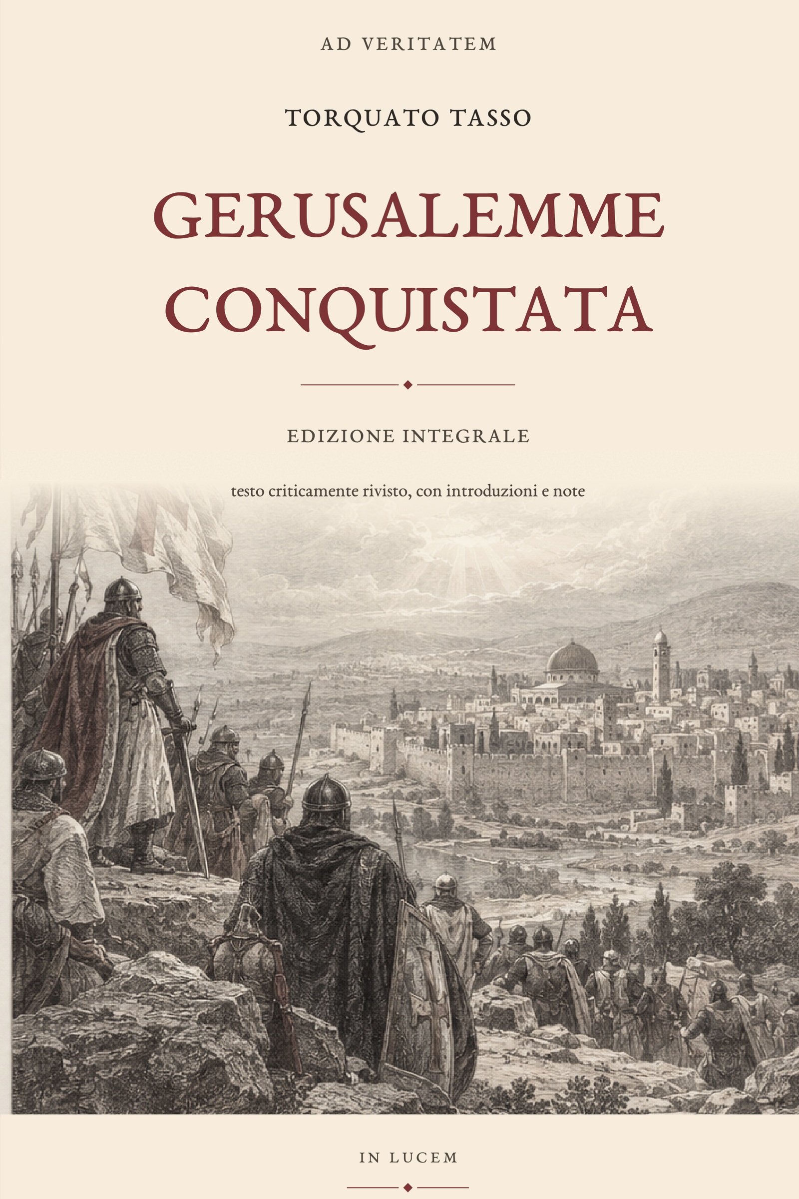 Copertina di Gerusalemme conquistata, Torquato Tasso